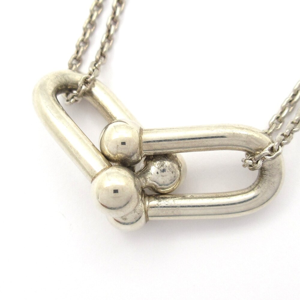 Tiffany & Co. Hardware Large Double-Link Pendant Necklace